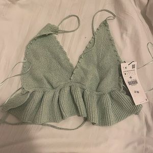 Zara open back top